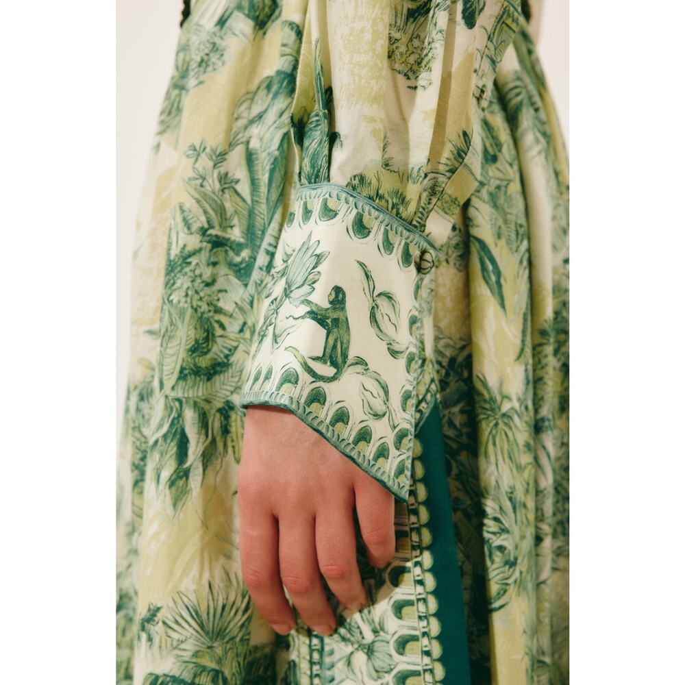 Alemais Sara belted printed cotton and silk-blend maxi dress - Picture 5 of 12